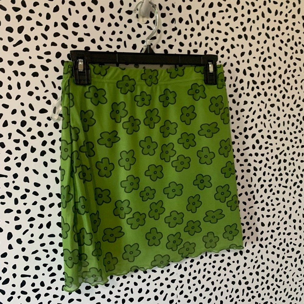 green skirt